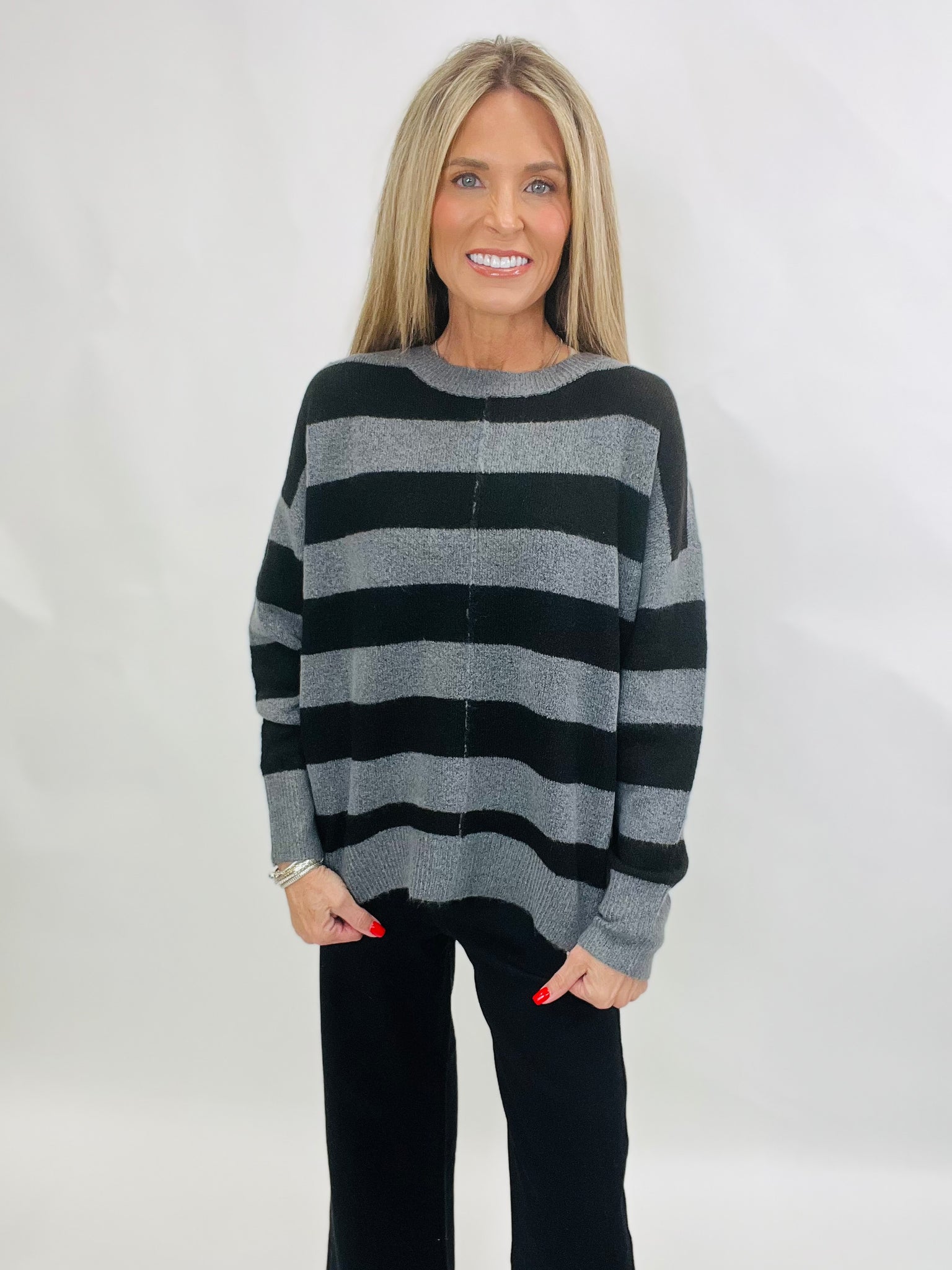 STRICT PLANS SWEATER-GREY