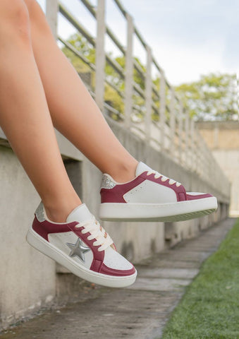 THE MADDY SNEAKERS-MAROON