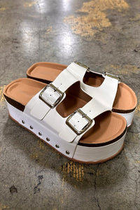 MISSED CALL SANDAL-WHITE--FLASH SALE