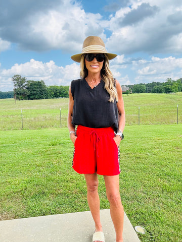 WILD SIDE OF RED SHORTS*LIVE FLASH SALE*