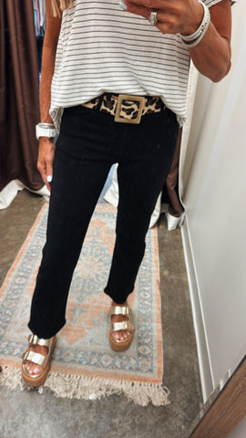 THE KENDRA ANKLE JEAN--BLACK