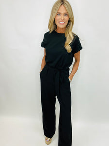 TAKE A TRIP JUMPSUIT--BLACK—RESTOCK ALERT