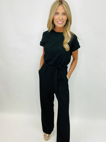 TAKE A TRIP JUMPSUIT--BLACK—RESTOCK ALERT