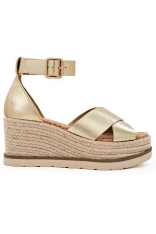 FABIAN GOLD PLATFORM HEELS--RESTOCK ALERT