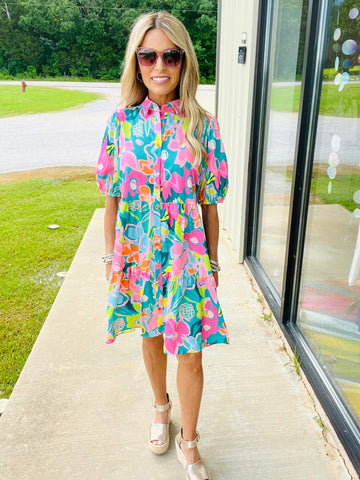 BOUTIQUE BLOOMING DRESS