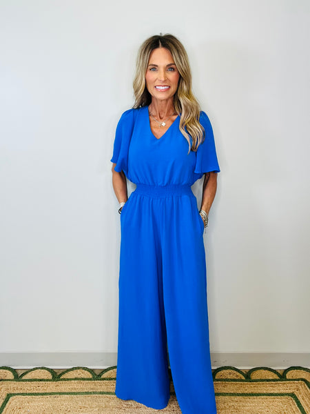 NEW TRADE JUMPSUIT-BLUE--LAST CAHNCE SALE
