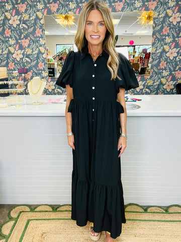 WORDS OF THE WISE DRESS-BLACK--DRESS SALE