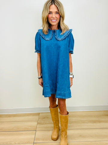 THE DENIM CRISP DRESS