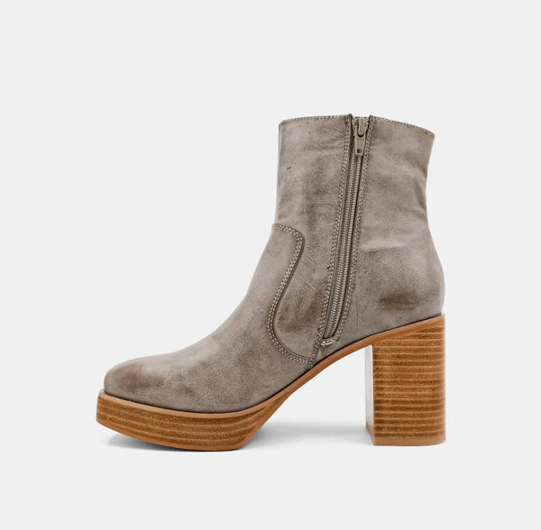 THE VERNITA BOOTIES-- GREY--WINTER SALE