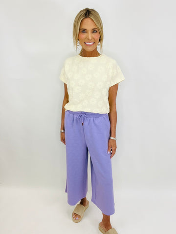 NEVER OVERTHINK PANTS-LAVENDER--FLASH SALE