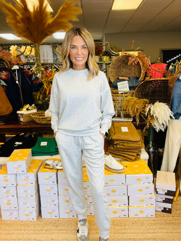 THE REVOLVE JOGGER SET -HEATHER GRAY