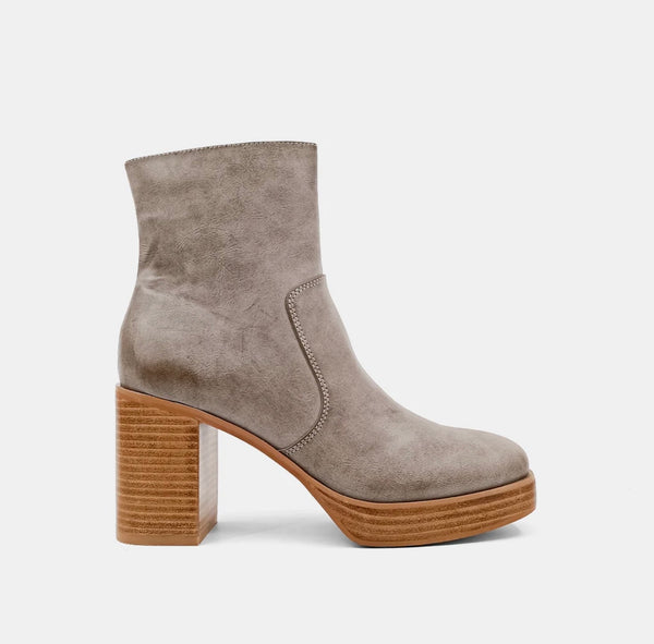 THE VERNITA BOOTIES-- GREY--WINTER SALE