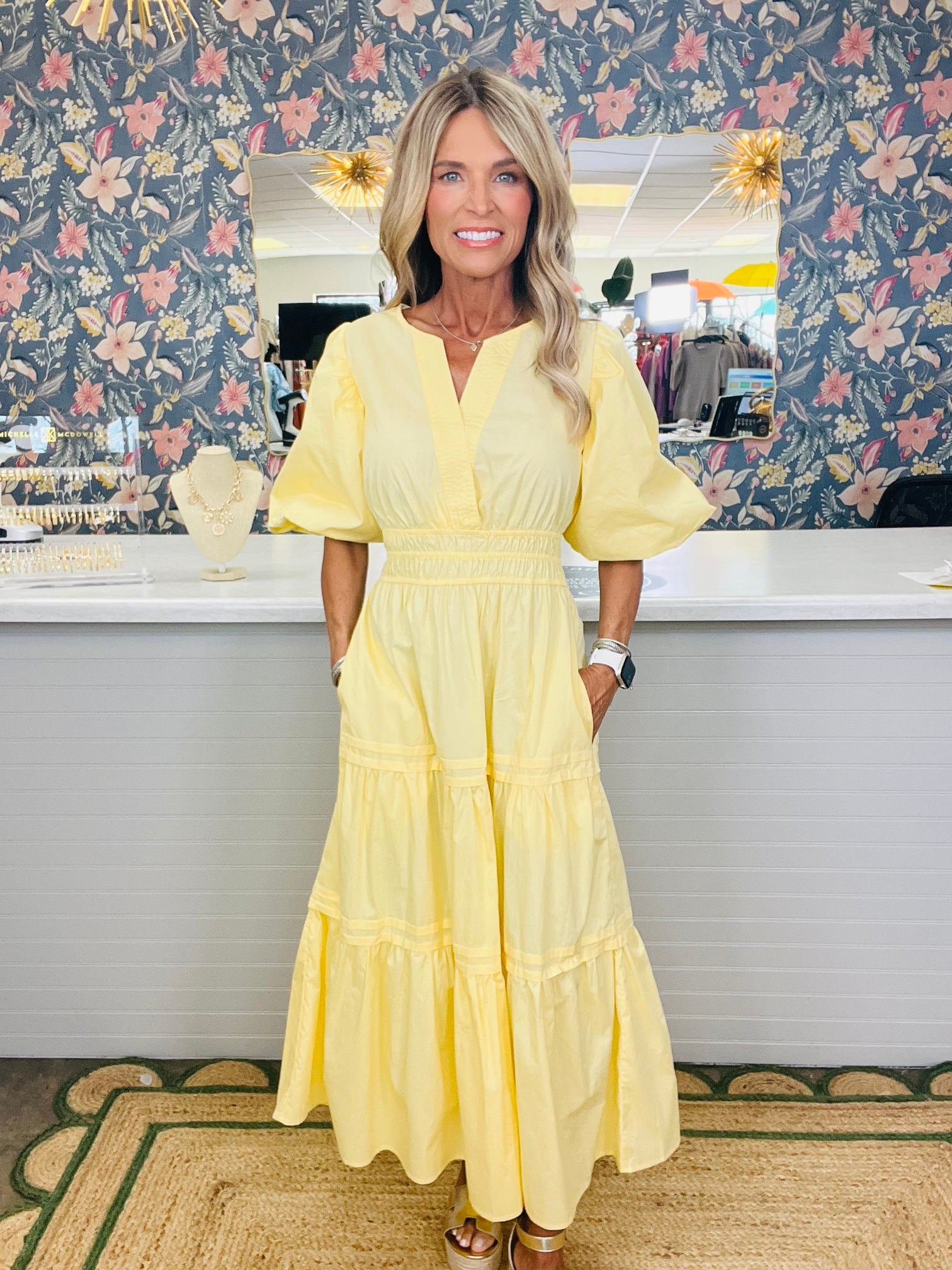 ALL THE GLORY DRESS-YELLOW