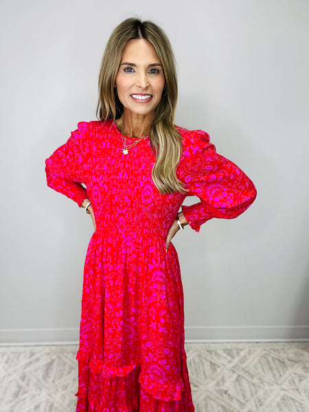 RAINER PINK PASILEY DRESS