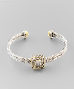 CLEAR SQUARE CUFF--RESTOCK ALERT