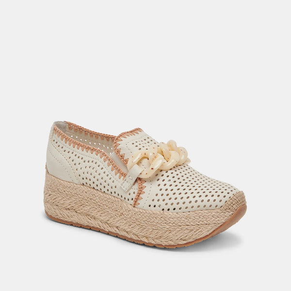 Jhenee Espadrille PLATFORM LOAFERS-IVORY--LAST PAIR