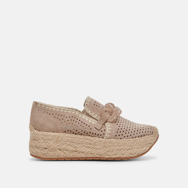 Jhenee Espadrille PLATFORM LOAFERS-TAUPE--LAST ONE SALE