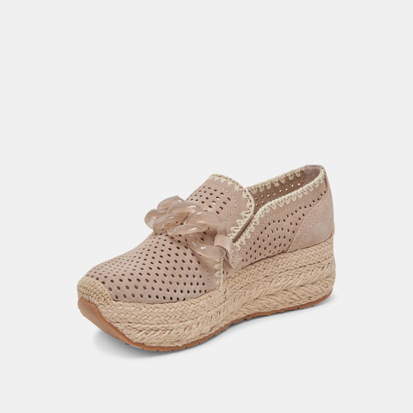 Jhenee Espadrille PLATFORM LOAFERS-TAUPE--LAST ONE SALE