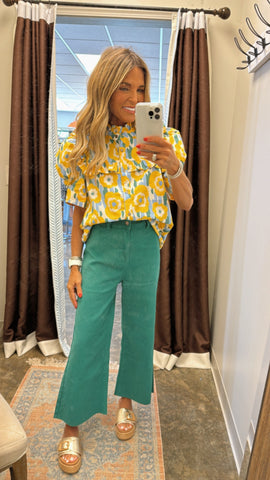 STAY WITH ME JEANS-GREEN