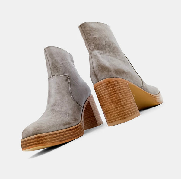 THE VERNITA BOOTIES-- GREY--WINTER SALE