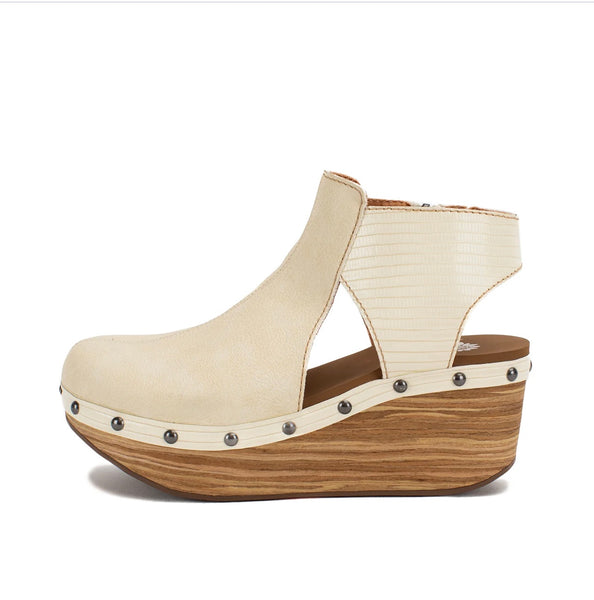 THE BROOKE WEDGE CLOG- BONE-RESTOCK ALERT