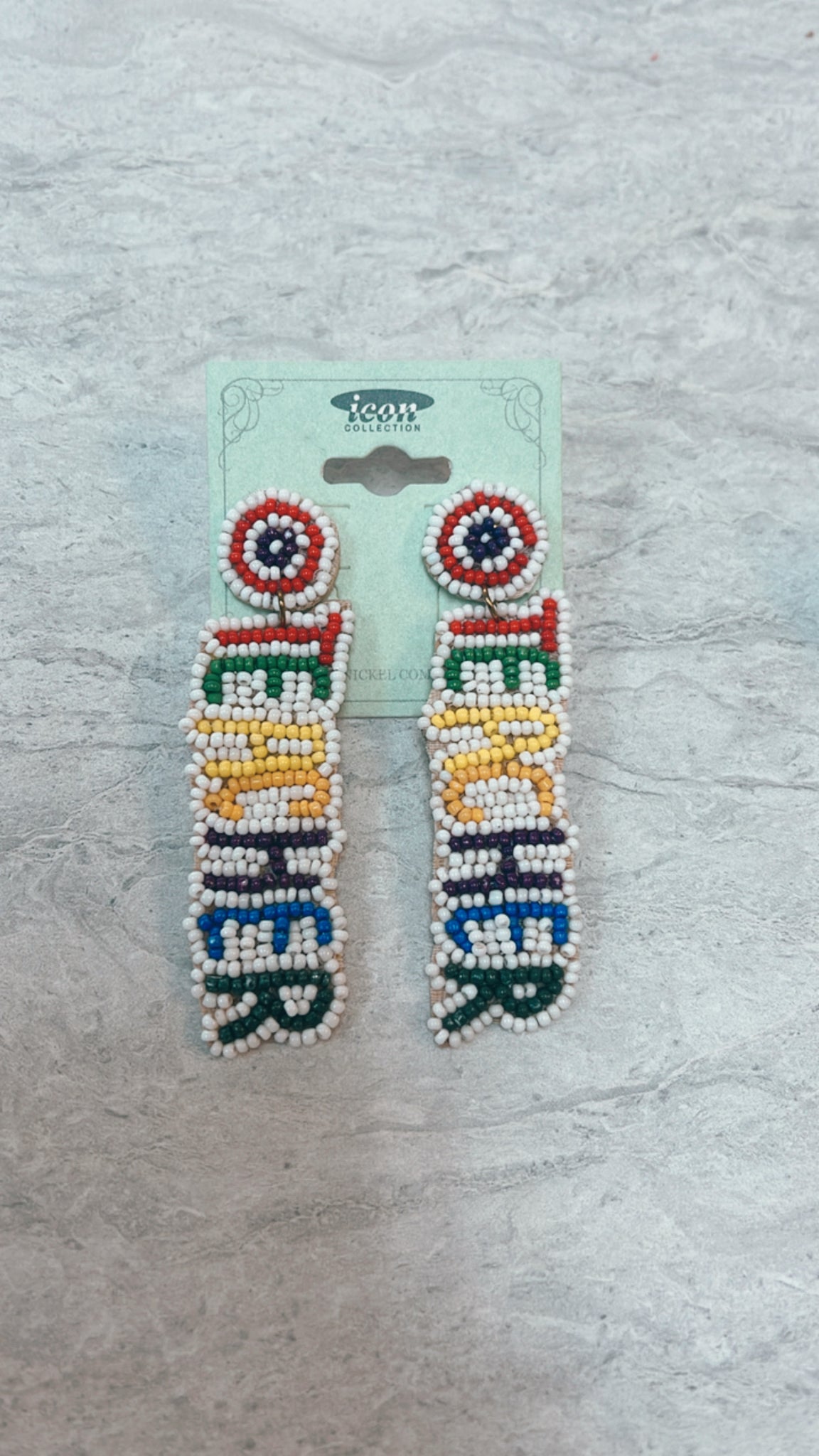 TEACHER BEADED EARRINGS