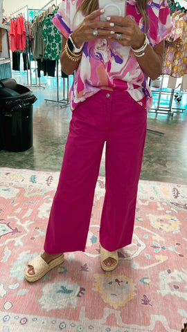 GROUND LEVEL PANTS FUSCHIA-- FLASH SALE