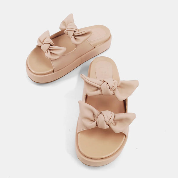 KIKI PLATFORM SANDALS- NUDE