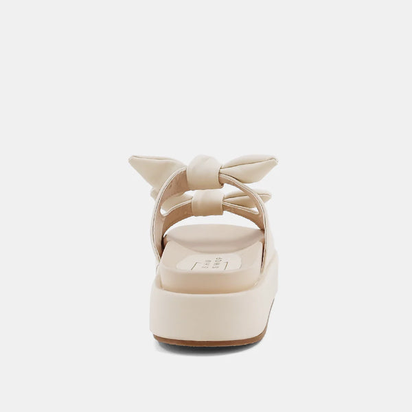 KIKI PLATFORM SANDALS- BONE