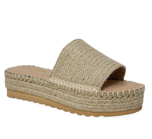 THE MAUDE ESPADRILLES- NUDE--FLASH SALE