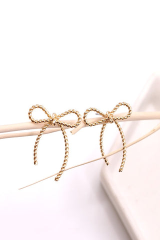 ROPE BOW EARRINGS