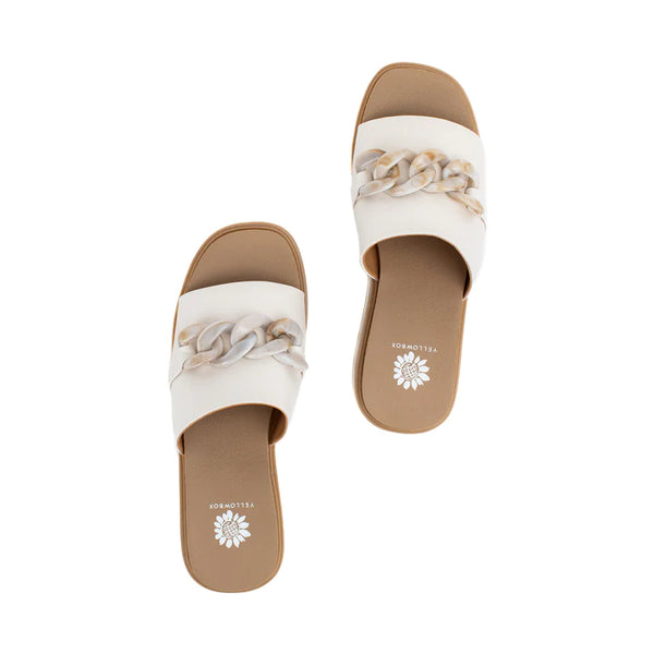 ALORA WEDGE SLIDE- BONE-RESTOCK ALERT