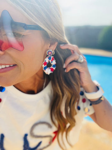 AMERICAN WREATH EARRING