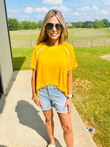 THE MOLLY TOP- YELLOW