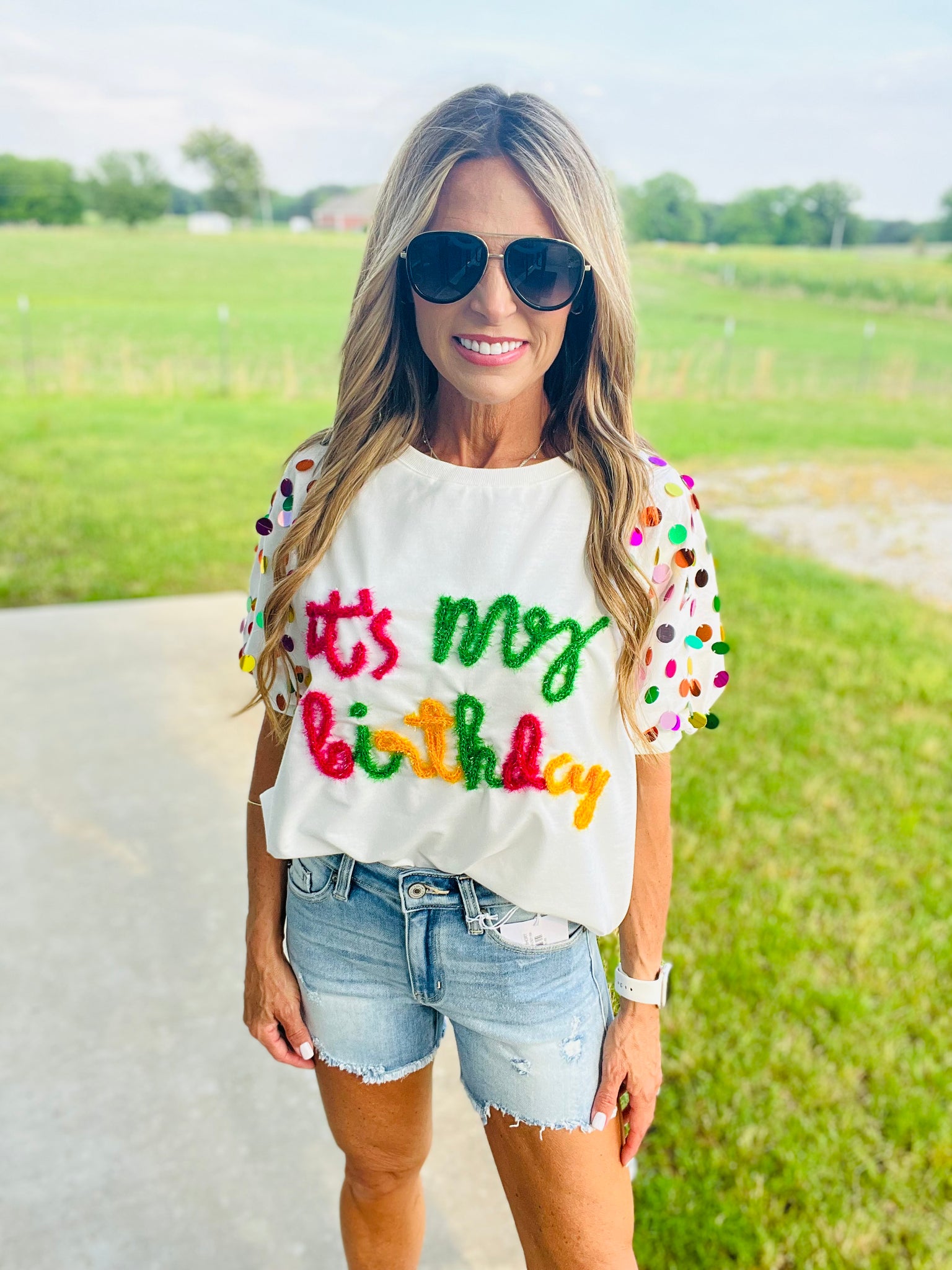 BIRTHDAY GIRL TOP--FLASH SALE