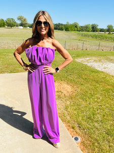 SOUTH OCEAN BOULEVARD JUMPSUIT- LAVENDER-FLASH SALE