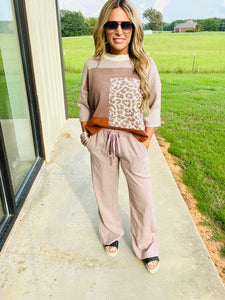 LOVING LIFE PANTS --MAUVE