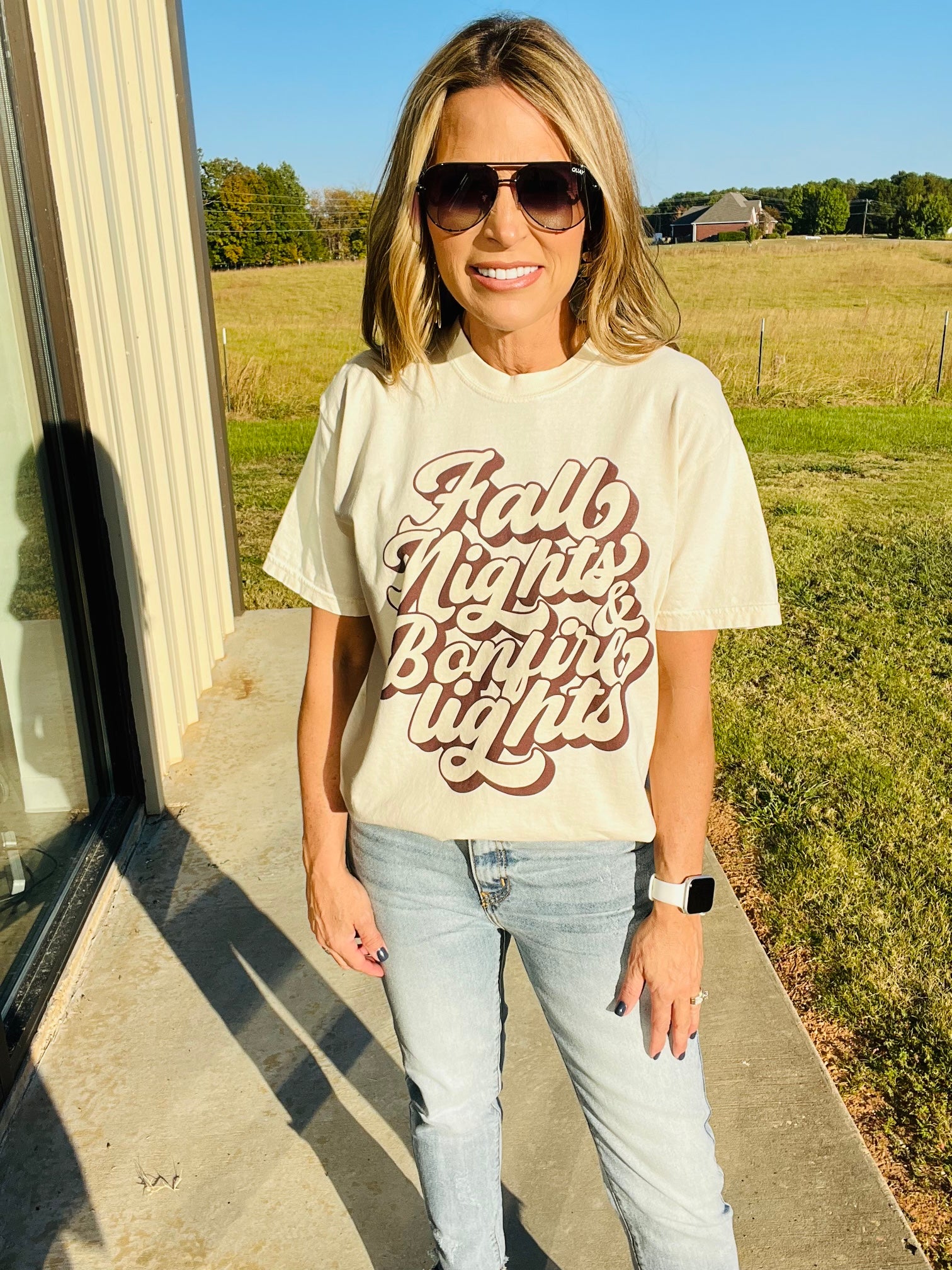 FALL NIGHTS GRAPHIC TEE—FLASH SALE