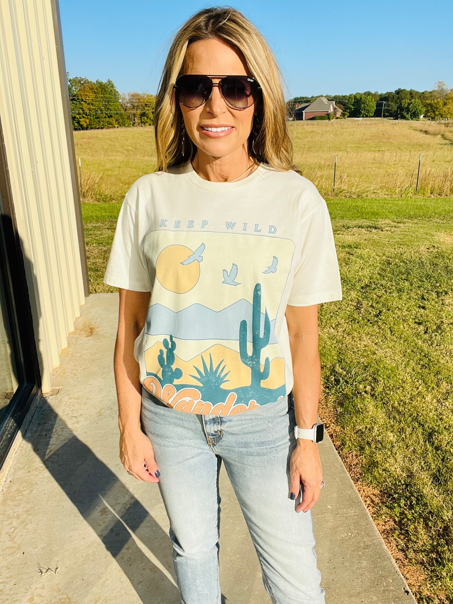 KEEP WILD WANDERER GRAPHIC TEE--FLASH SALE