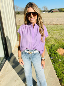 LUCKY LAVENDER TOP--RESTOCK ALERT