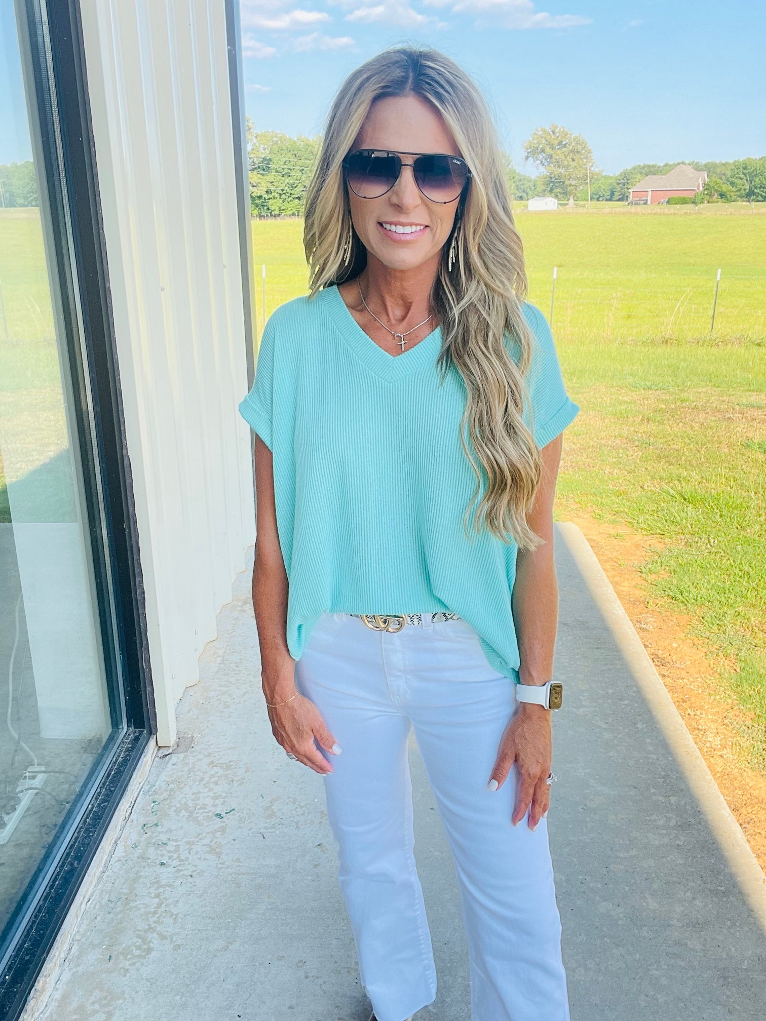 TOUCH OF MINT TOP--LAST CHANCE SALE