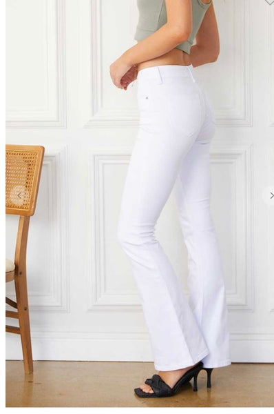 Kancan Optic White Flares- SUMMER SALE