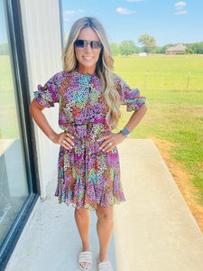 EASILY ACCEPTED FLORAL DRESS--SUMMER SALE