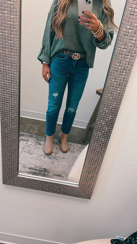 SHOWING OUT STRAIGHT  JEANS--LAST CHANCE SALE