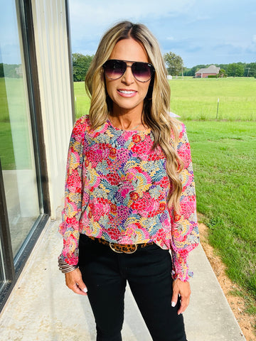 BLOOM ALIVE TOP--FLASH SALE